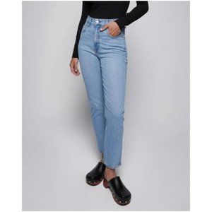 Nobody Denim High Rise Frankie Stretch Ankle Jeans Denim Blue Women's Size 29